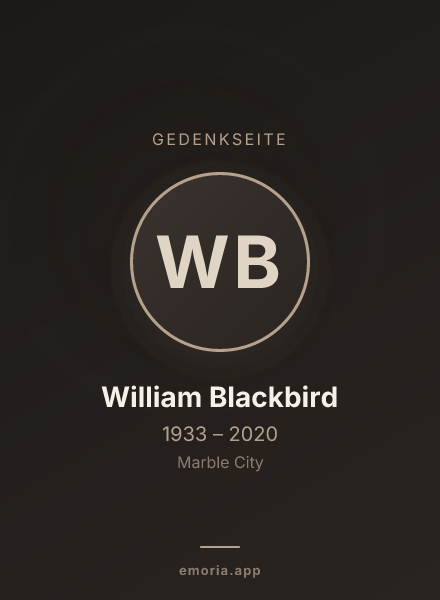 Gedenkportrait von William Blackbird