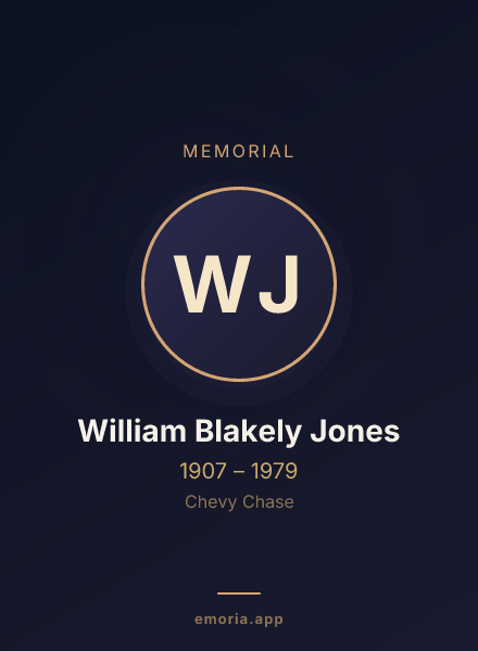 Memorial portrait of William Blakely Jones