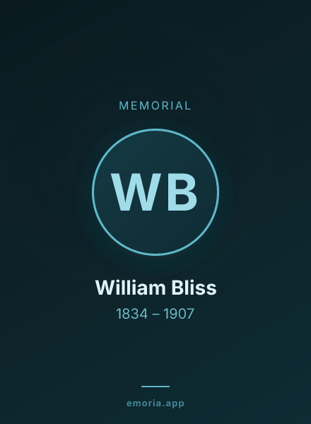 Memorial portrait of William Bliss