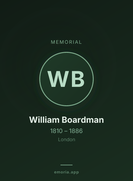 Memorial portrait of William Boardman