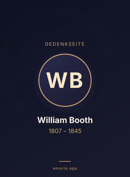 Gedenkportrait von William Booth
