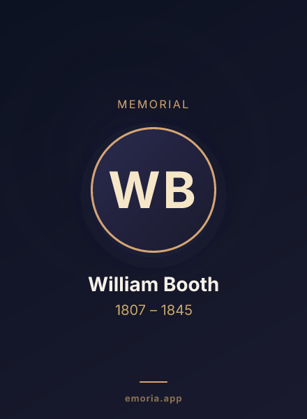 Memorial portrait of William Booth