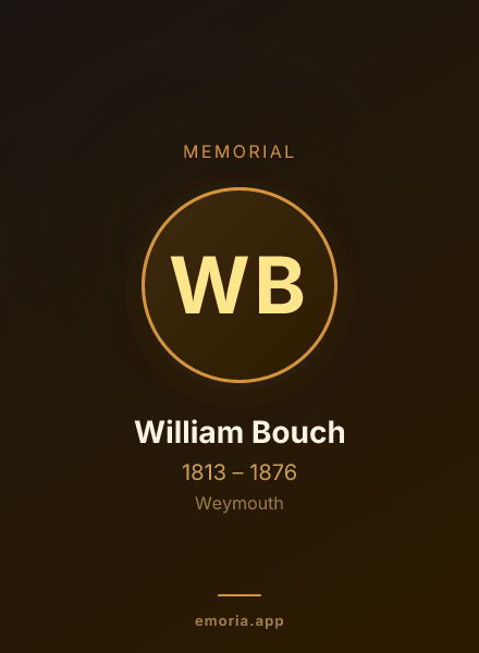 Memorial portrait of William Bouch