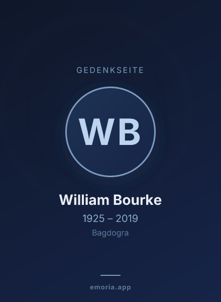 Gedenkportrait von William Bourke
