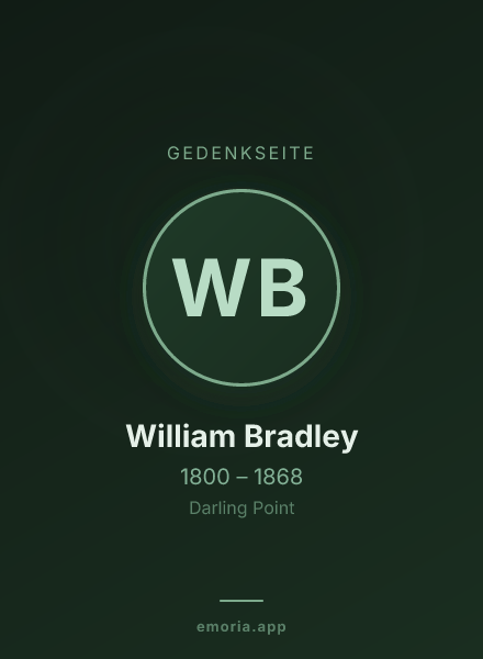 Gedenkportrait von William Bradley