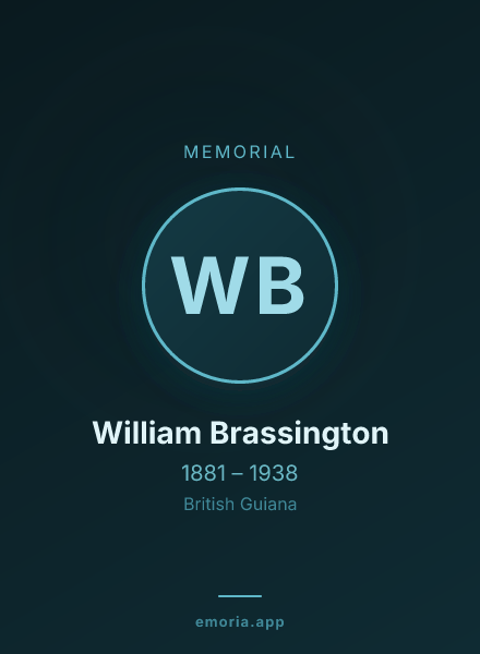 Memorial portrait of William Brassington