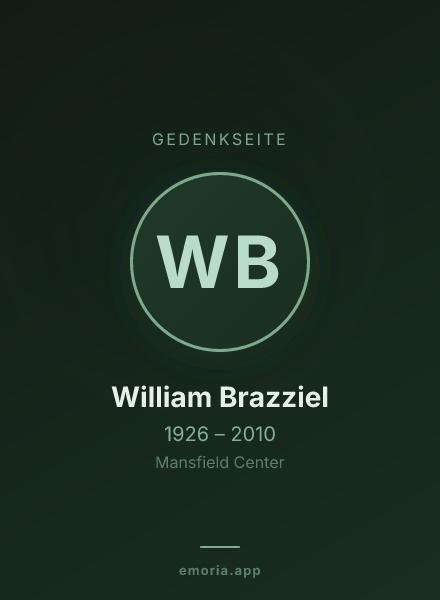 Gedenkportrait von William Brazziel