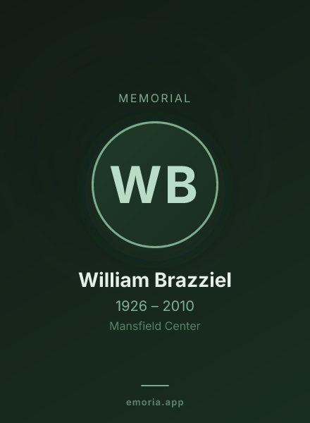 Memorial portrait of William Brazziel