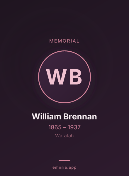 Memorial portrait of William Brennan