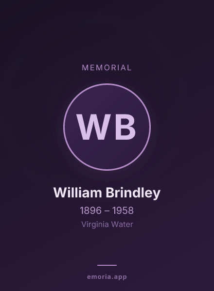 Memorial portrait of William Brindley
