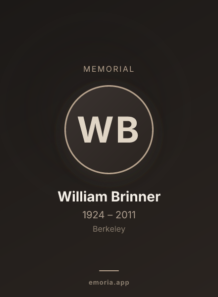 Memorial portrait of William Brinner