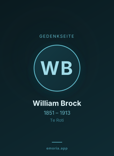 Gedenkportrait von William Brock