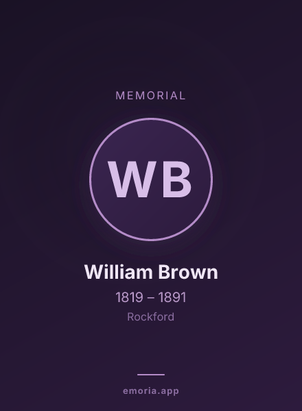 Memorial portrait of William Brown