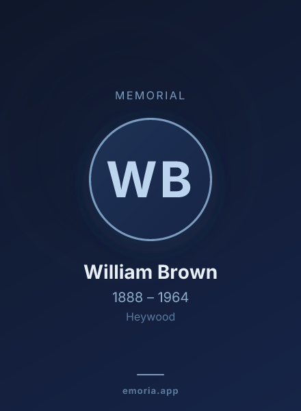 Memorial portrait of William Brown