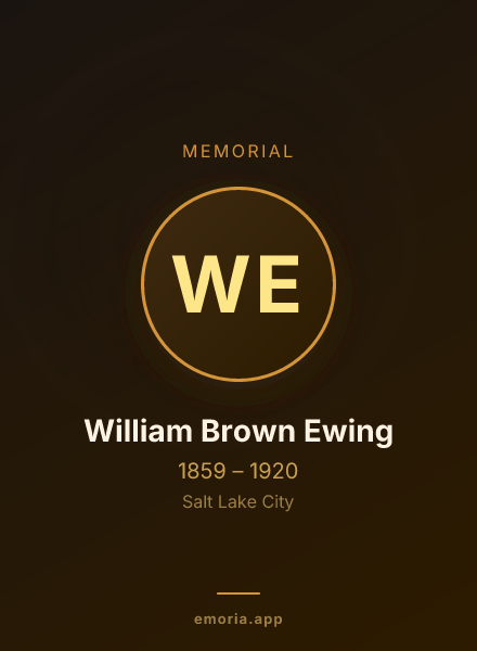 Memorial portrait of William Brown Ewing