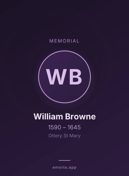 Memorial portrait of William Browne