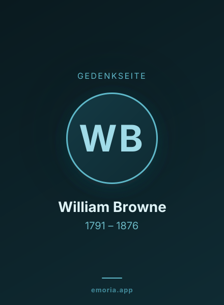 Gedenkportrait von William Browne