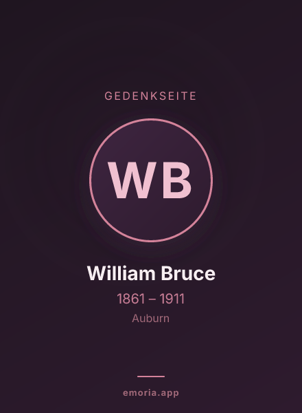 Gedenkportrait von William Bruce