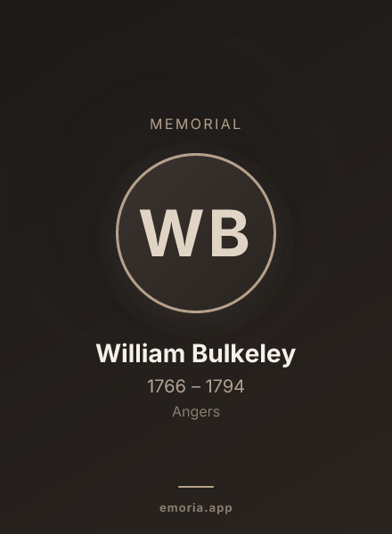 Memorial portrait of William Bulkeley