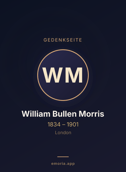 Gedenkportrait von William Bullen Morris
