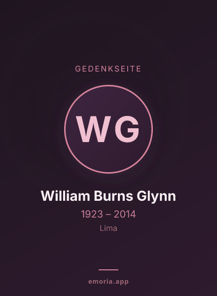 Gedenkportrait von William Burns Glynn