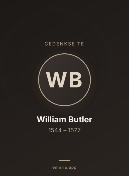 Gedenkportrait von William Butler
