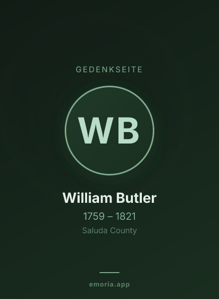 Gedenkportrait von William Butler