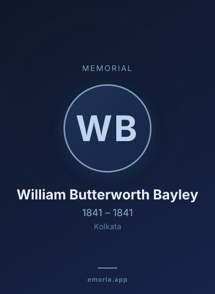 Memorial portrait of William Butterworth Bayley