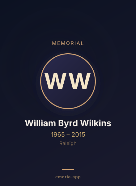 Memorial portrait of William Byrd Wilkins