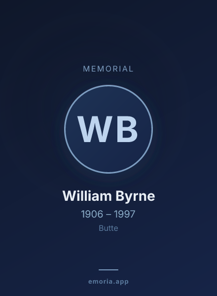 Memorial portrait of William Byrne