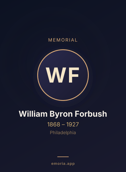 Memorial portrait of William Byron Forbush