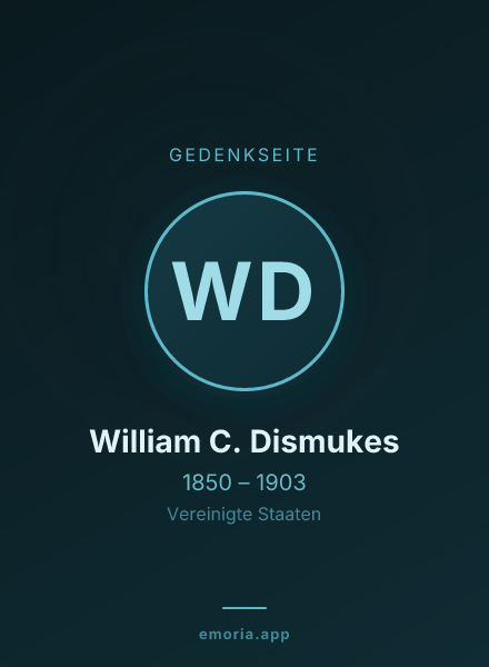 Gedenkportrait von William C. Dismukes