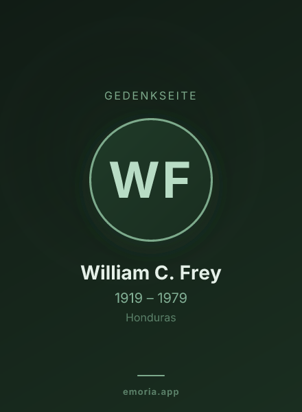 Gedenkportrait von William C. Frey
