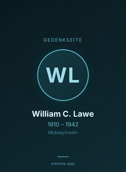 Gedenkportrait von William C. Lawe