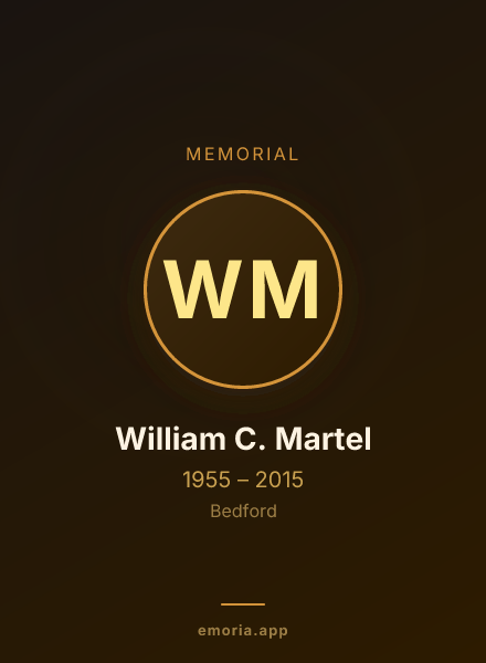 Memorial portrait of William C. Martel