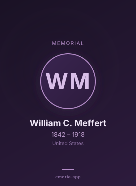 Memorial portrait of William C. Meffert