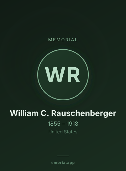 Memorial portrait of William C. Rauschenberger