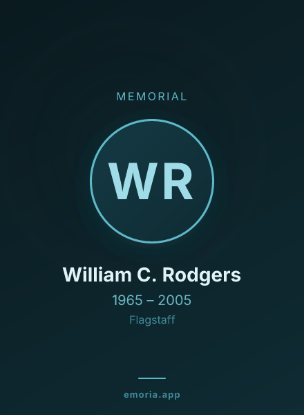 Memorial portrait of William C. Rodgers
