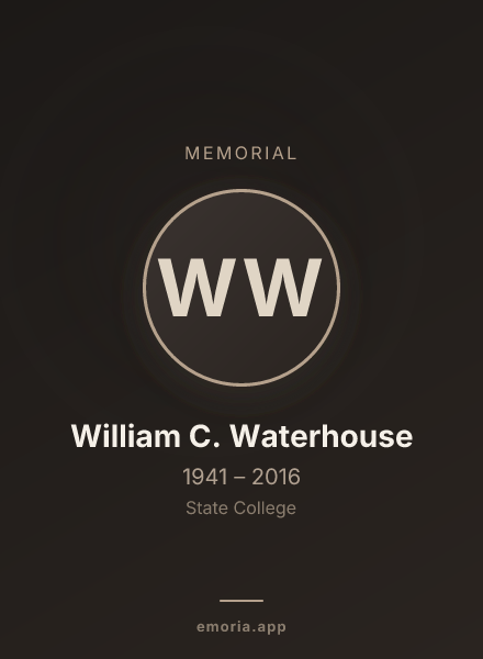 Memorial portrait of William C. Waterhouse