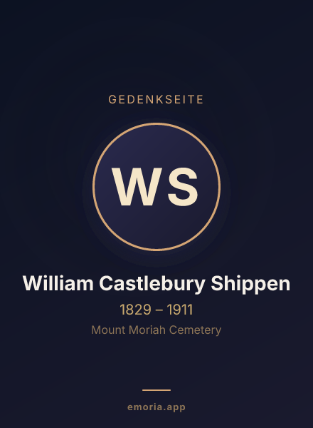 Gedenkportrait von William Castlebury Shippen