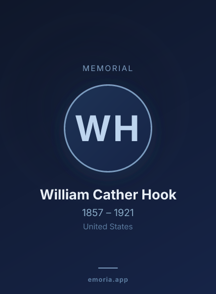 Memorial portrait of William Cather Hook