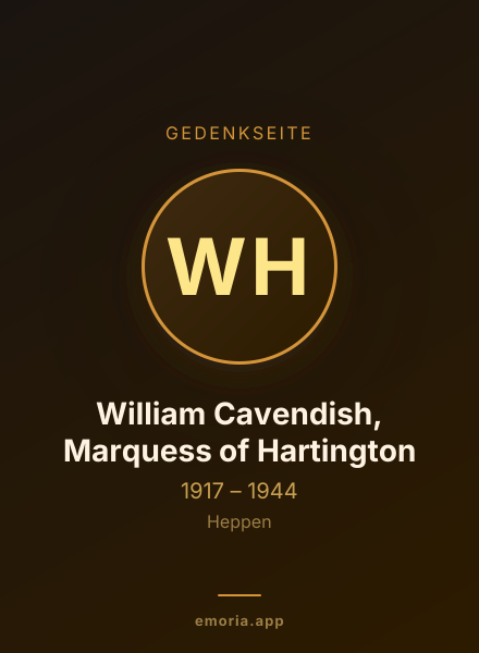 Gedenkportrait von William Cavendish, Marquess of Hartington