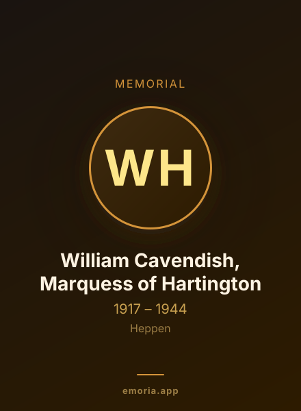 Memorial portrait of William Cavendish, Marquess of Hartington