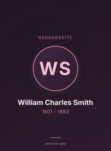 Gedenkportrait von William Charles Smith