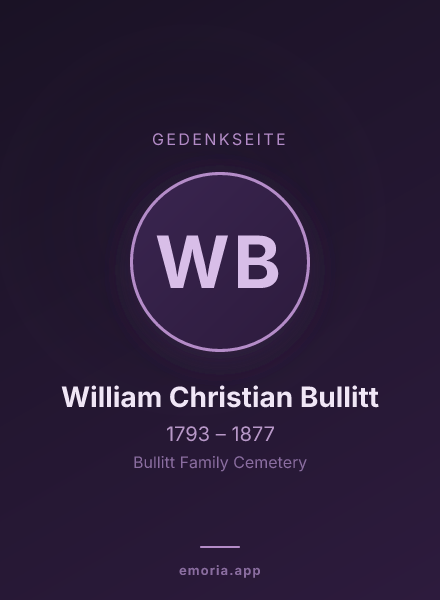 Gedenkportrait von William Christian Bullitt