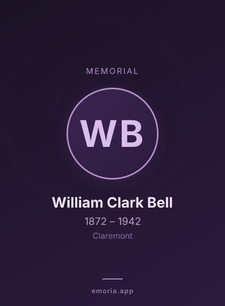 Memorial portrait of William Clark Bell