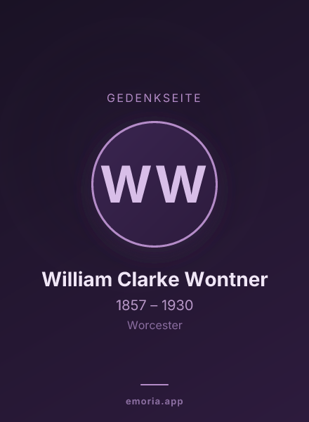 Gedenkportrait von William Clarke Wontner