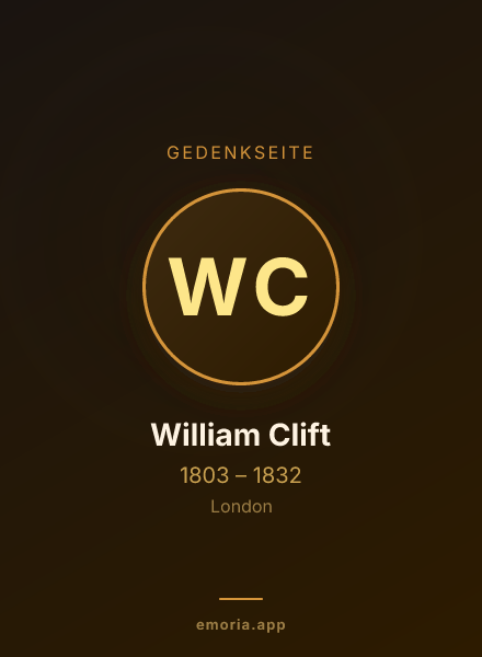 Gedenkportrait von William Clift