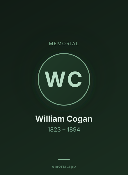 Memorial portrait of William Cogan