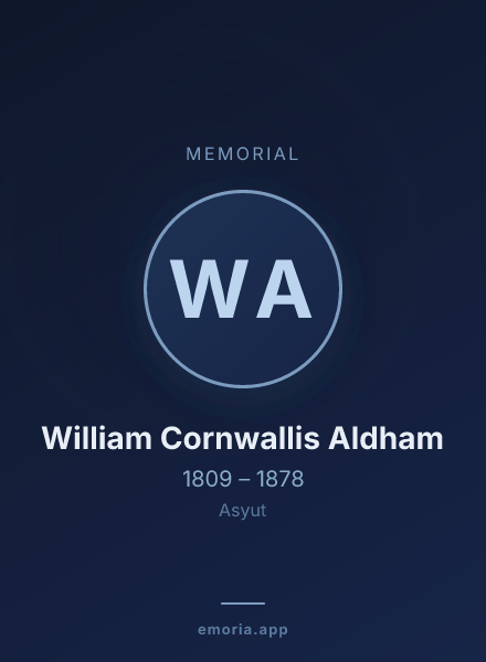 Memorial portrait of William Cornwallis Aldham